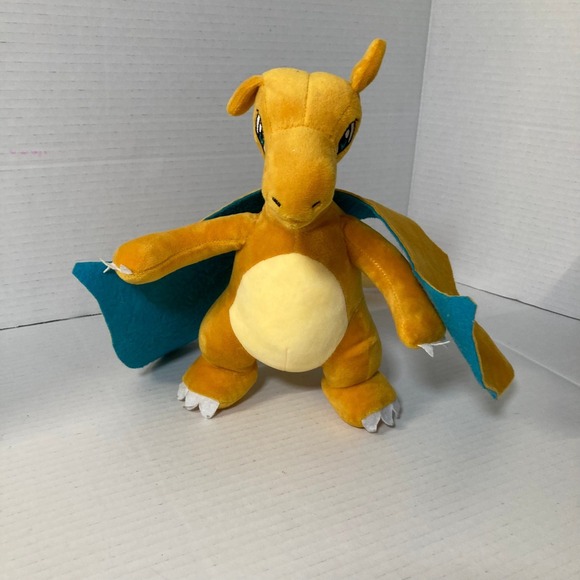Pokemon Dragonite Plush Stuffed Animal Toy Orange 11 Inch 2018 Charizard - Picture 5 of 6
